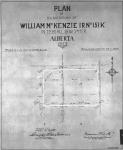 Plan of subdivision of William McKenzie I.R. No. 151K in Tp. 81, Rge. 19, W. 5th Mer., Alberta, 1929. Surveyed by W. Zinkan, D.L.S.... [2 copies/2 exemplaires]