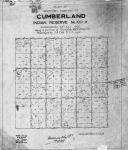 Plan of southern portion of Cumberland Indian Reserve No. 100-A, surrendered 24th July, 1902, being a portion of Township 46, R. 20., W. 2 M. Resurveyed by J.A. Côté, D.L.S., 1914....
