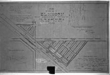 Plan of addition to Elkhorn, being subdivision of portions of N.W. 1/4 Sec. 34 and S.E. 1/4 Sec. 4, Tp. 11, R. 28; Tp. 12, R. 28...Manitoba.  Winnipeg, April 16, 1886....true copy...1912....