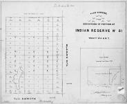 Plan showing the sub-division of portion of Indian Reserve No. 81. Treaty No. 4, N.W.T. J. Lestock Reid, D.L.S., February 1903.... [2 copies/2 exemplaires]