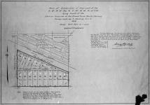 Plan of subdivision of that part of the N.W. 1/4 of Sec. 6, T. 27., R. 14, W. of 2 M. lying south of the station grounds of the Grand Trunk Pacific Railway. Survey made by S. Harding, S.L.S., 1936....