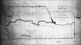 Treaty No. 7, N.W.T. Re-survey of Indian Reserves 142, 143, 144 for the Stony Indians on Bow River, at Morley. Chiefs ""Bear's Paw"", ""Jacob"" & ""Chinniky"". Chas. P. Aylen, D.L.S., Regina, Novr. 20th, 1890. Certified correct, John C. Nelson, D.L.S. in charge I.R.  Surveys, Feby. 3d., 1891. [2 copies/2 exemplaires]