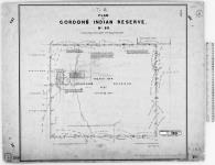 Tr. 4. Plan of Gordons [corrected to/corrigé pour] Gordon Indian Reserve No. 86 as defined by O. in C. of the 14th day of July, 1899.  Resurveyed by J. Lestock Reid, D.L.S., Augst. & Sept., 1900. [Additions to 1933/Additions jusqu'en 1933]
