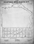 Plan of Ochapowace Indian Reserve No.  71. Treaty No. 4, Saskatchewan. Compiled from plans of the adjoining townships. Donald Robertson, D.L.S., Chief Surveyor, Dept. of Indian Affairs.... G.P., 11th Oct., 1922....