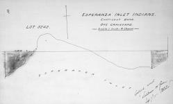 Esperanza Inlet Indians. Ehatisaht band. Oke graveyard. [Hesquis No. 10A and Hoke Point No. 10B./Hesquis no 10A et Hoke Point no 10B.] Certified correct. Ashdown H. Green, B.C.L.S., Sept. 7th, 1914.
