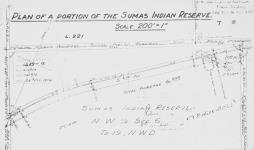 Plan of a portion of the Sumas Indian Reserve...re application of Vancouver Power Company....[Surveyed by/Levé de] Arthur Edmund Breton Hill...9th...Sept., 1914