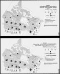 Canada. Approximate native populations in selected socio-economic regimes 1974-5. Map produced by the Surveys and Mapping Branch, Dept. of Energy, Mines and Resources from data supplied by the Departments of Regional Economic Expansion, Indian Affairs and Northern Development, and Manpower and Immigration. 1976. Map 1. Annex A. Special ARDA in relation to the future direction of native socioeconomic development...Discussion paper, February 10, 1977.