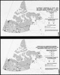 Répartition des communautés indiennes, inuit et autres d'origine autochtone 1974-1975. Territoires du Nord-Ouest et du Yukon. Carte établie par la Direction des levés et de la cartographie du Ministère de l'énergie, des mines, et des ressources à partir de données fournies par les ministères de l'Expansion économique régionale, des Affaires indiennes et du Nord et de la Main-d'oeuvre et l'immigration. 1976. Carte 6. Annexe A. L'entente spéciale ARDA et l'orientation future du développement socio-économique des autochtones...Document de travail, le 10 février 1977.