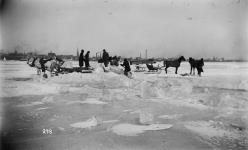 Ice cutting, Toronto Bay. 2 Feb. 1895