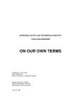 Aboriginal People and the Minerals Industry: Yukon and Denendeh / On Our Own Terms