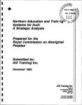 Northern Education and Training Systems for Inuit: A Strategic Analysis