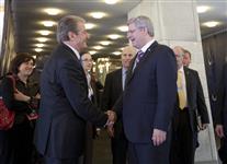 [Prime Minister Stephen Harper meets Admira Jorgji, Counsellor of the Republic of Albania to the United Nations in New York City, New York] 21 September 2011