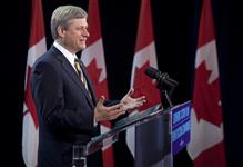 [Prime Minister Stephen Harper announces a $44 million rebuild of the Canadian customs plaza at the Sault Ste. Marie International Bridge in Sault Ste. Marie, Ontario] 2 September 2009