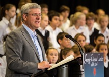 [Prime Minister Stephen Harper delivers remarks honouring the 200th anniversary of Sir George-Étienne Cartier's birth in Québec City, Quebec] 6 September 2014