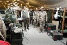 [Prime Minister Stephen Harper tours Kandahar Airfield in Kandahar, Afghanistan] 13 March 2006