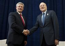 [Prime Minister Stephen Harper meets with Lebanese Prime Minister Najib Mikati during the Francophonie Summit in Kinshasa, Congo] 13 October 2012