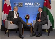[Prime Minister Stephen Harper meets with His Majesty King Abdullah II of the Hashemite Kingdom of Jordan on the margins of the North Atlantic Treaty Organization (NATO) Summit in Newport, Wales] 4 September 2014