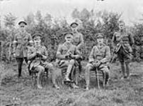 Brig.-Gen. Garnet Hughes and staff (1st Canadian Infantry Brigade). July, 1916 July, 1916