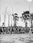 Field Sports (2nd Infantry Brigade). Pole Jump. 1st Sgt. Bell (7th Battalion). August, 1916 Aug., 1916