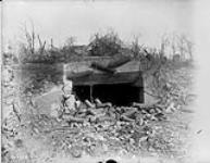 Captured German gun emplacement near Thelus. April, 1917 Apr., 1917