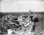 German machine gun emplacement in Village of Thelus. April, 1917 Apr., 1917