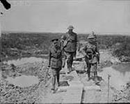 His Majesty the King traversing the Vimy Ridge, Centre figure, Gen. Currie, Commanding Cdns. Right, Gen. Horne July 1917