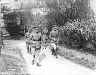Lt.-Gen. Sir Julian Byng walking with personal staff May, 1917.