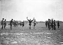 The finish of 100 yards sprint. September, 1917 Sep., 1917.