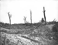 A Canadian looking up the Lens road, towards the Boche Front line. February, 1918 February, 1918.