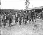 Nova Scotians returning to Camp after a game of baseball. February, 1918 Feb., 1918.