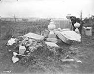 Remains of a large family tomb in cemetery near Lens. March, 1918 March, 1918.