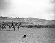 Sir Douglas Haig inspects 11th Infantry Brigade at Houdain. February, 1918 Feb., 1918
