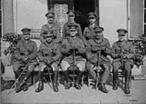 Major-General A.C. MacDonell and staff officers, 1st Canadian Infantry Division Apr. 1918