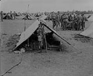 22nd Battalion bivouaced behind the line. Battle of Amiens. August, 1918 August, 1918.