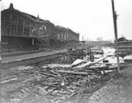 The flooded Station at Valenciennes. November, 1918 November 1918.