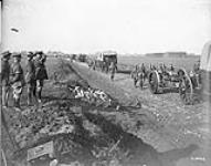 The Canadian Corps Commander inspects the 8th Canadian Siege Battery, a Canadian Heavy Artilley Brigade Nov. 1918