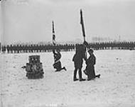 Presentation of Colours to 42nd. Bn. by Maj.-Gen. Loomis. February 1919 Feb. 1919