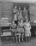4th Cdn Inf. Bn Officers leaving Huy for le Havre. March 1919 Mar. 1919