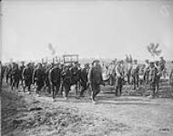 German prisoners road makers. Troops going up. August 1917 August 1917.