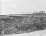 Scene of Canadian Cavalry charge down Amiens-Roye road between Damery and Andechy, 10th August 1918. April & May 1919 Apri1 & May 1919.