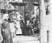 Princess Alice opening a Canadian Y.M.C.A. Hut at a Forestry Camp at Black Lake, July 1918 1914-1919