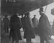 Departure of 3rd Canadian Division per S.S "Adriatic" from Liverpool,March 1st 1919. Captain of "Adriatic" welcoming Lord Mayor on board March 1, 1919.