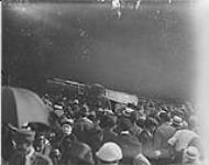 Fokker which crashed, All that remained after the crowd had gotten their souvenirs. Inter-Allied Games-Pershing Stadium, Paris, July 1919 1919.