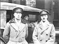 Lieutenant-Colonel W.H. Clark-Kennedy VC, CMG, DSO and and Bar. (Montreal) and Brigadier-General. J.H. MacBrien DSO and Bar, CB (left) 1914-1919