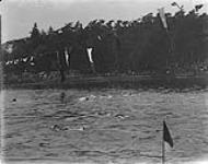 (Swimming) 1500 M. Race in progress. General view. Inter-Allied Games, Pershing Stadium, Paris, July 1919 1919.