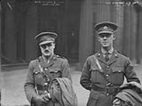 Major H.G. Barber, D.S.O., 8th Battallion, C.R.T. Calgary and Major J. Basvi D.S.O., 2nd Battallion, G.M.G.C 1914-1919