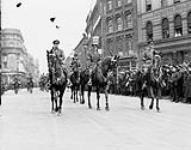 Troops in the Dominion Parade through London, England. Apr. 3rd, 1919(?) Apr. 3rd, 1919 (?)