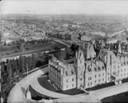 East Block and City of Ottawa from Main Tower, Parliament Buildings [between 1888-1892].