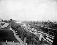 Rideau Canal Locks from Parliament Hill [between 1880-1898].