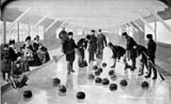 Lord Dufferin and party curling at Rideau Hall [between 1870-1879].